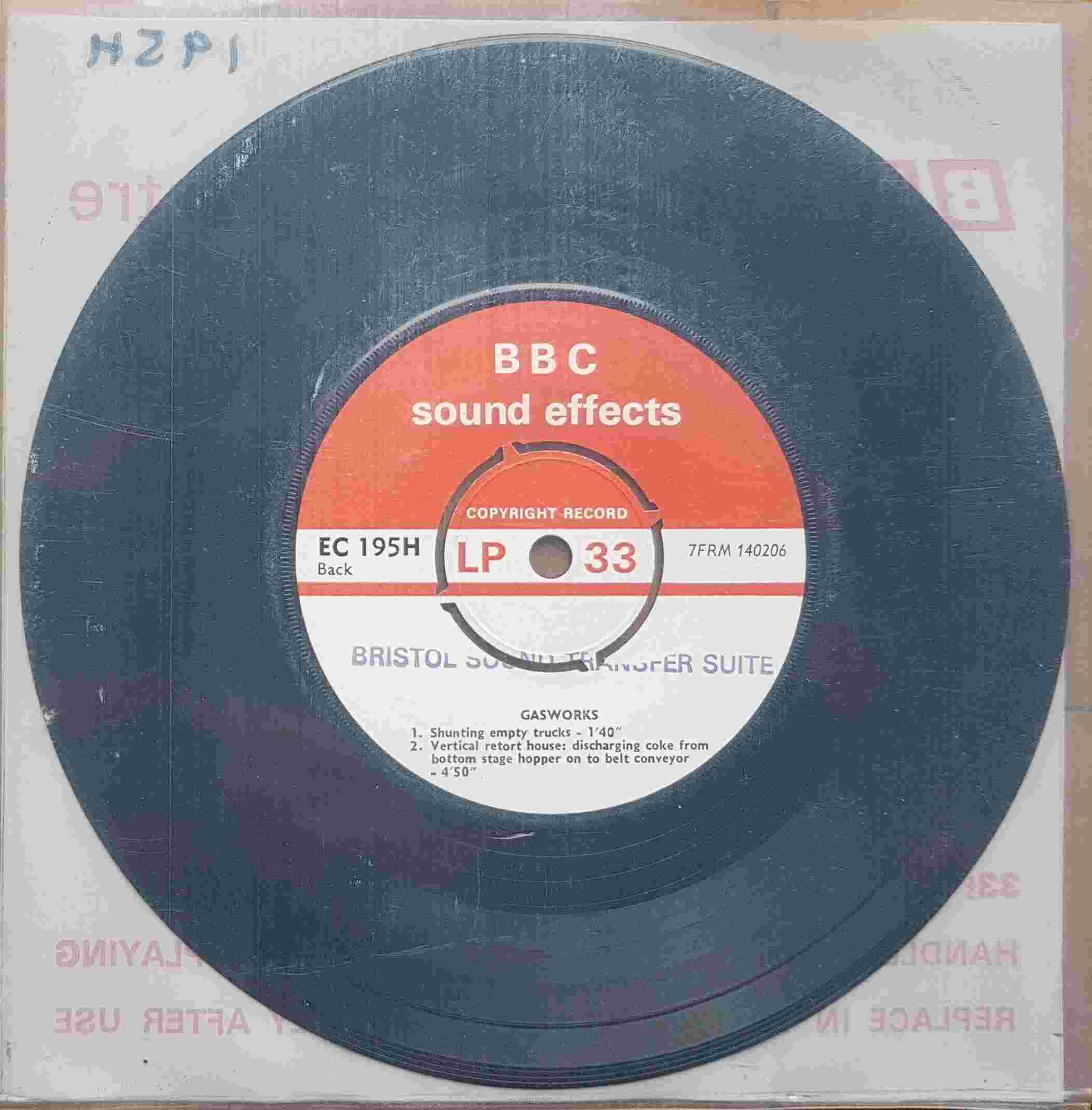 Picture of EC 195H Gasworks by artist Not registered from the BBC records and Tapes library